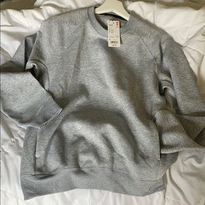 UNIQLO Unisex Grey Sweatshirt with Zip Pockets